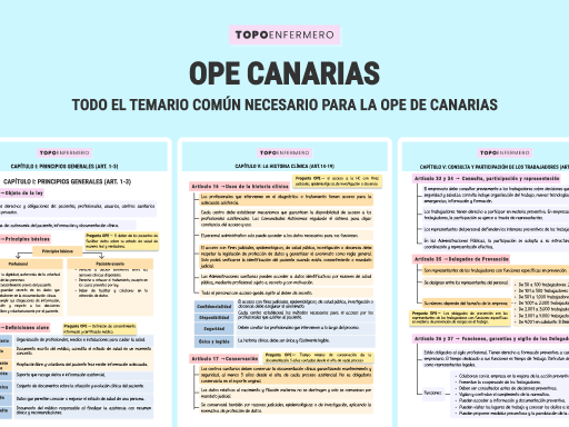 Esquemas OPE CANARIAS